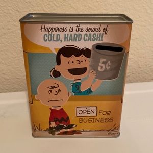 Peanuts coin bank